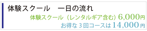 体験スクールの流れ
